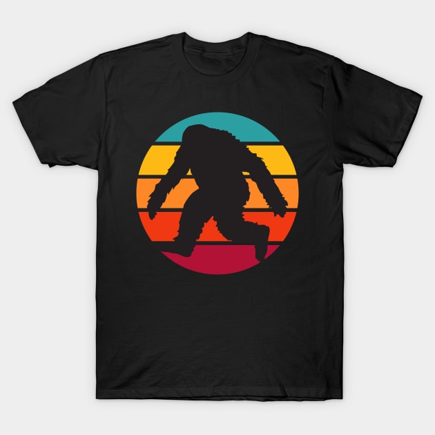 Big Foot Retro Vintage Sunset T-Shirt by DANPUBLIC